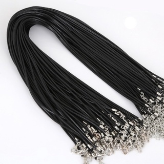 Dây chuyền đen trơn làm sẵn - Nhiều kích thước cho khách chọn (Từ 45cm - 95cm)