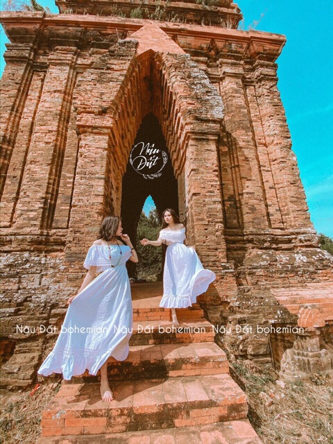 (Flashsale) VÁY TRẮNG ĐI TIỆC TRỄ VAI phối ren đẹp ĐẦM BOHO XOÈ CÔNG CHÚA STYLE THỔ CẨM du lịch sống ảo (hình vải thật) | BigBuy360 - bigbuy360.vn