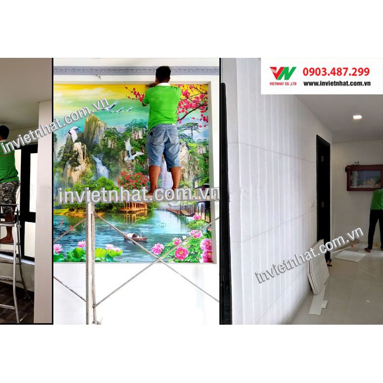 Decal dán tường, tranh dán tường kích thước theo yêu cầu, Tranh Decal dán kính_Giá gốc tại xưởng