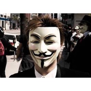 Mặt Nạ Hacker Trắng Có Đèn
