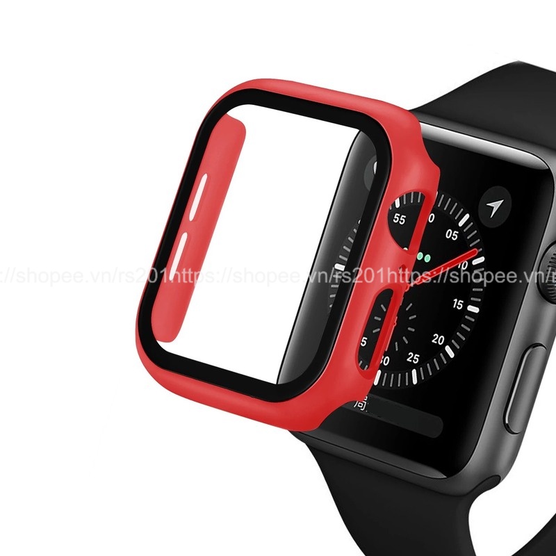 ỐP VIỀN dành cho APPLE WATCH kèm KÍNH CƯỜNG LỰC, bảo vệ toàn diện cho đồng hồ APPLE WATCH 38mm 40mm 42mm 44mm