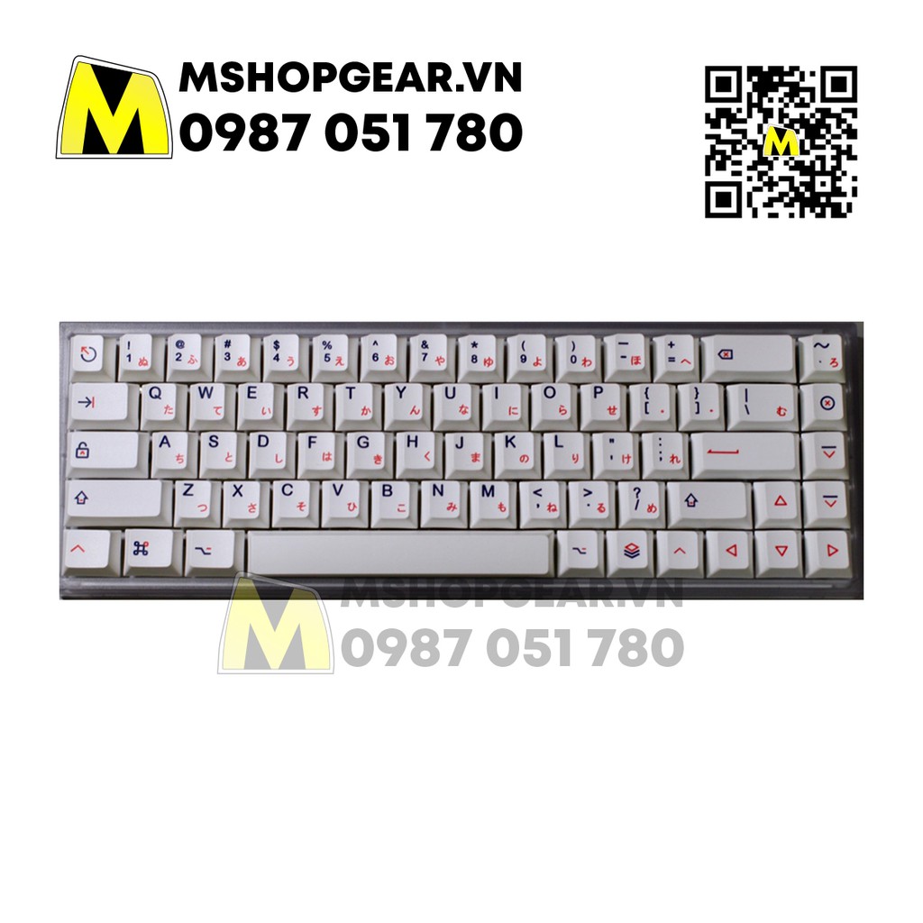 Bộ nút nhựa thay thế bàn phím cơ - Keycap Macos icon mod thick pbt dye-sub cherry profile 129 keys lắp được nhiều layout