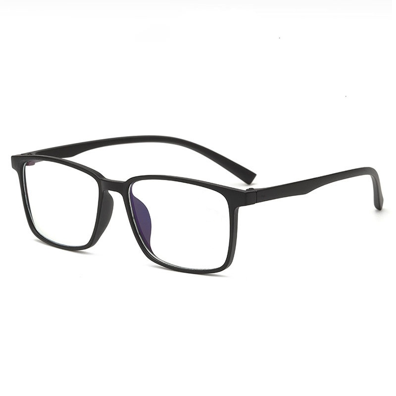 Kính thời trang Hàn quốc, dòng kính Unisex Oulaiou 629 chống ánh sáng xanh gương phẳng, kính vuông với 2 phiên bản màu