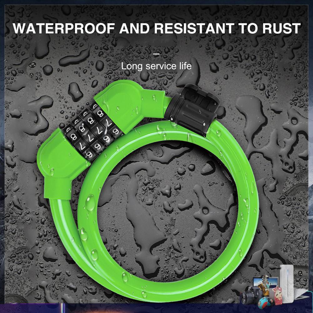 Dây Khóa Xe Đạp 4 Số Chống Trộm