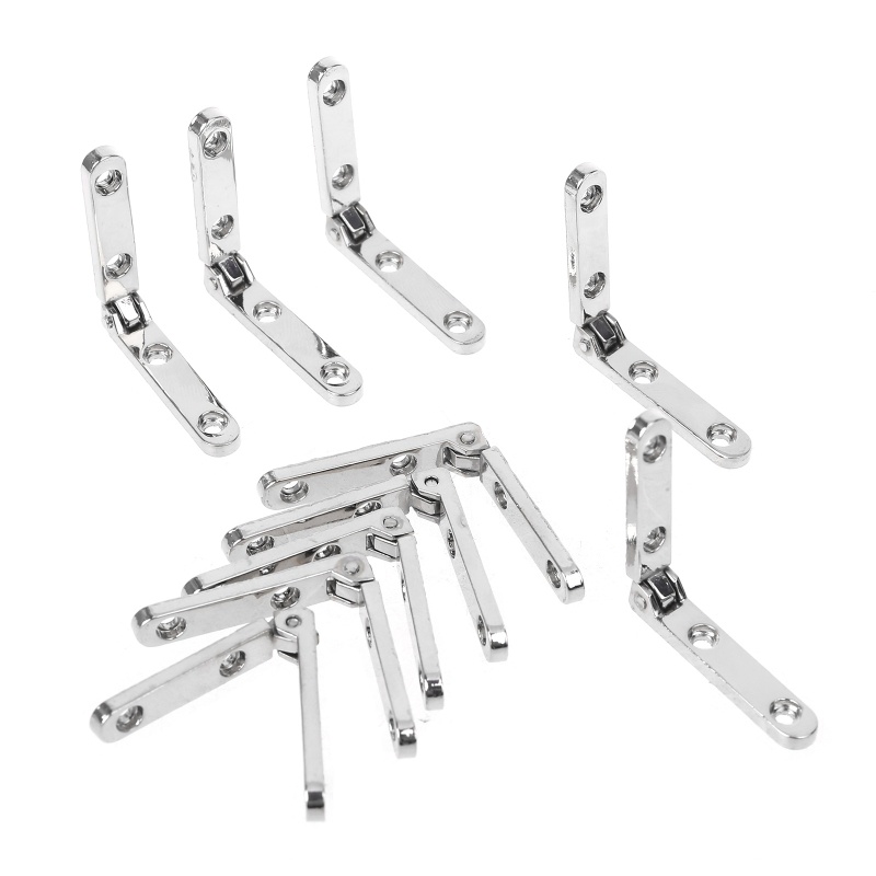 Bộ 10 Bản Lề Hợp Kim Kẽm Loại Dài Và Ngắn 90 Độ Chuyên Dụng Cho Hộp Trang Sức