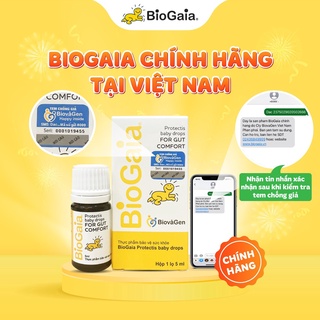 Men vi sinh BioGaia ProTectis Drops Vitamin D3 cải thiện hệ tiêu hóa xuất xứ Thụy Điển dung tích 10ml