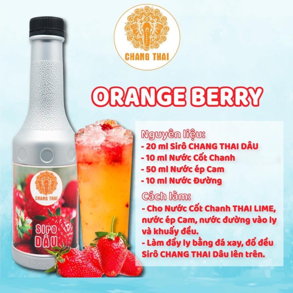 Siro Chang Thai Chai 1 Lít - Syrup Làm Trà Trái Cây Đủ Các Mùi Vị