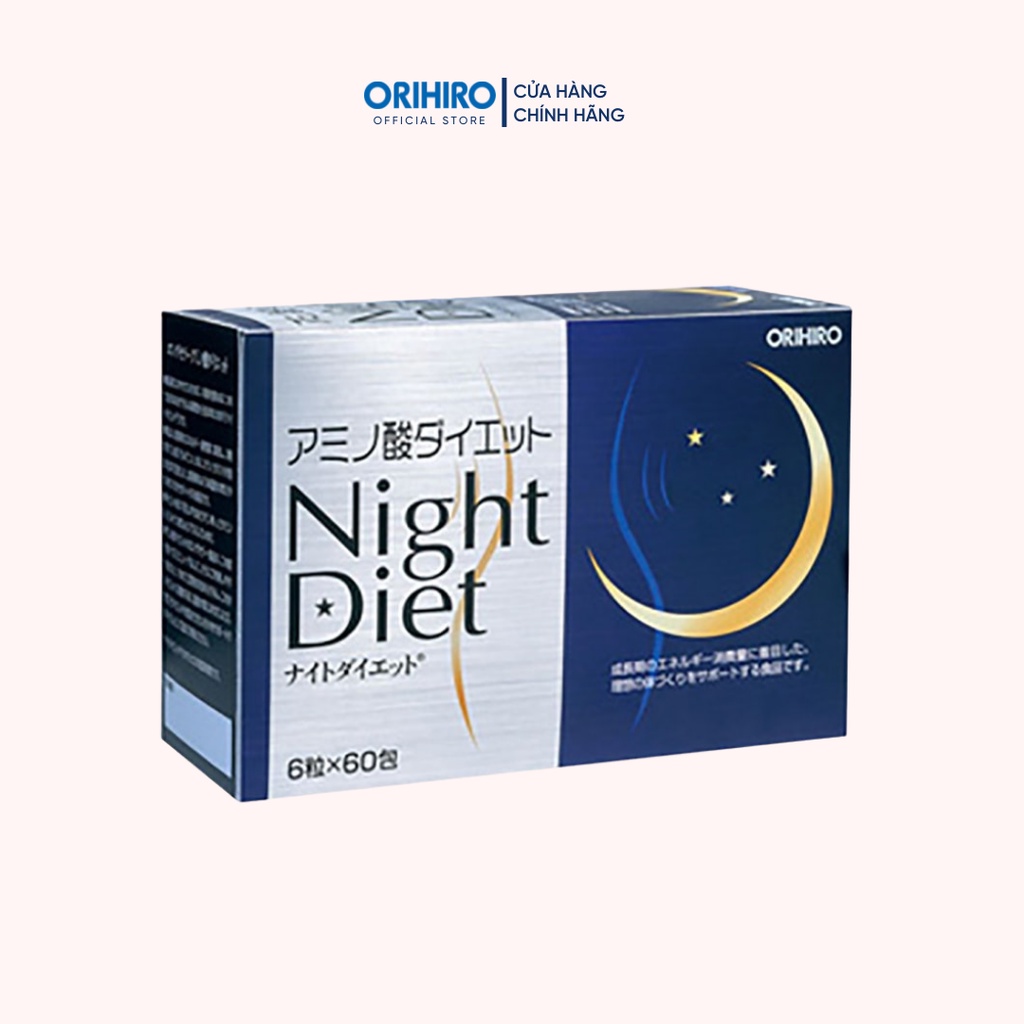 Viên uống giảm cân Night Diet Orihiro hộp 60 gói