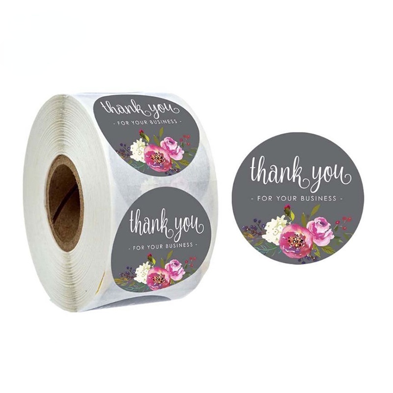 Miếng Dán Niêm Phong Bao Thư In Chữ thank you Xinh Xắn