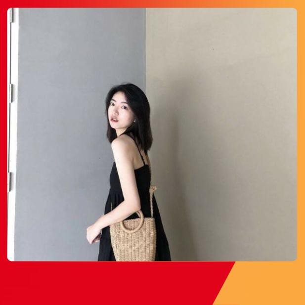Thời Trang Tuổi Teen - VÁY MAXI SUÔNG 2 DÂY ULZZANG HOT - (Sp sẵn)