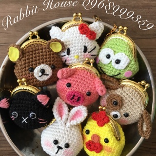 Túi khung dựng tỏi cho bé( có dây đeo bằng len )