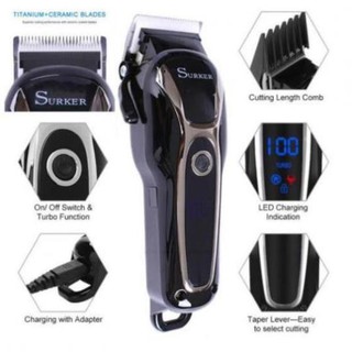 Tông đơ cắt tóc không dây surker sk-805 . lưỡi sắt máy cực êm