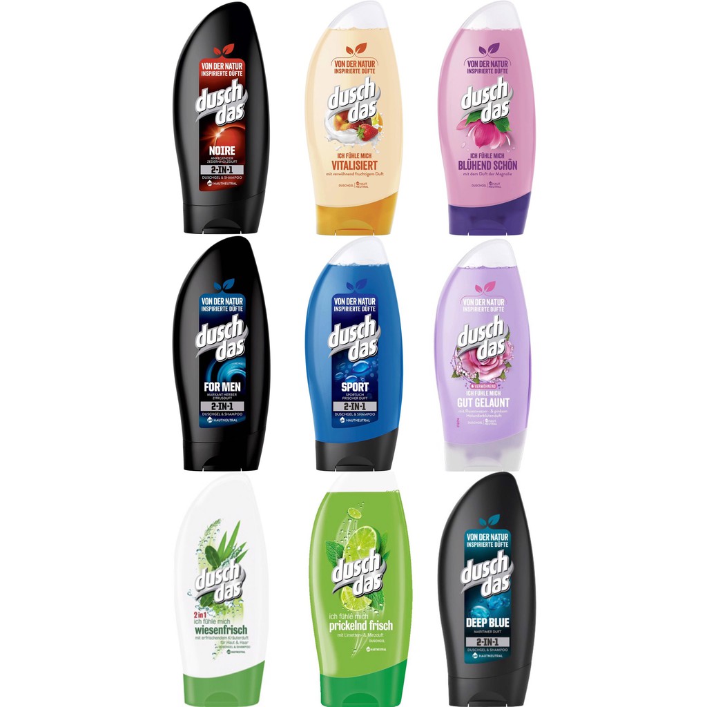 Sữa tắm gội 2in1 DUSCHDAS cho Nam và Nữ, 250ml