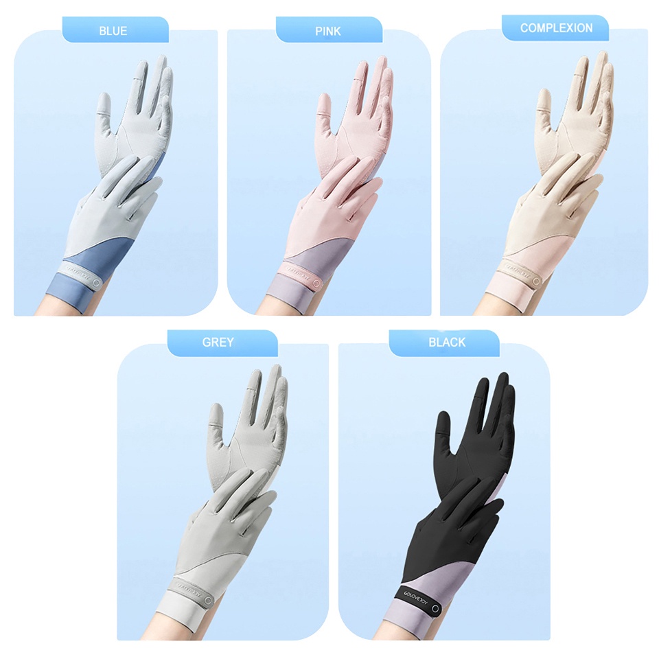 Găng Tay Silicone Chống Trượt Chống Tia UV Thoáng Khí Cho Nữ