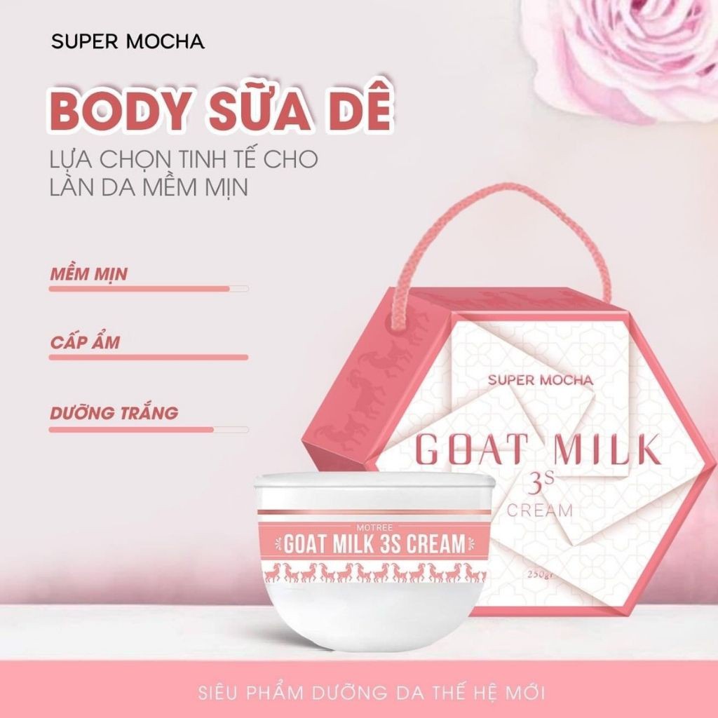 Kem Bơ Sữa  AVOCADO + Body Sữa Dê SUPER MOCHA - Bộ đôi dưỡng trắng, dưỡng mịn siêu .