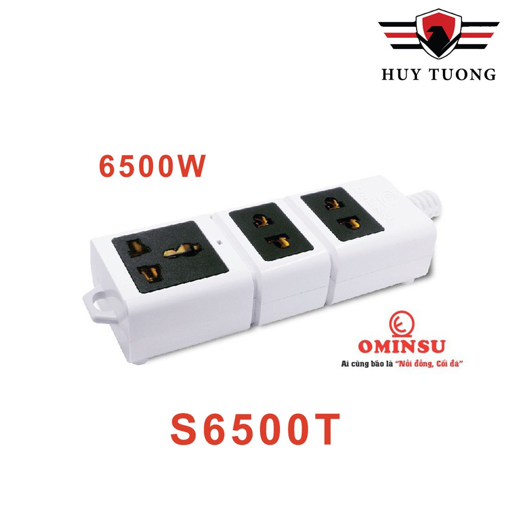 Ổ cắm không dây siêu chịu tải 6500W Ominsu chuyên dùng cho công trình cao cấp - HUY TUONG