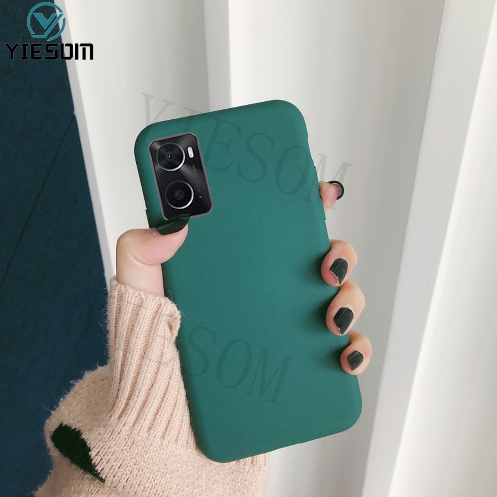 Ốp Điện Thoại TPU Silicone Mềm Màu Kẹo Nhám Cho OPPO A96 A76 4G Realme 9i