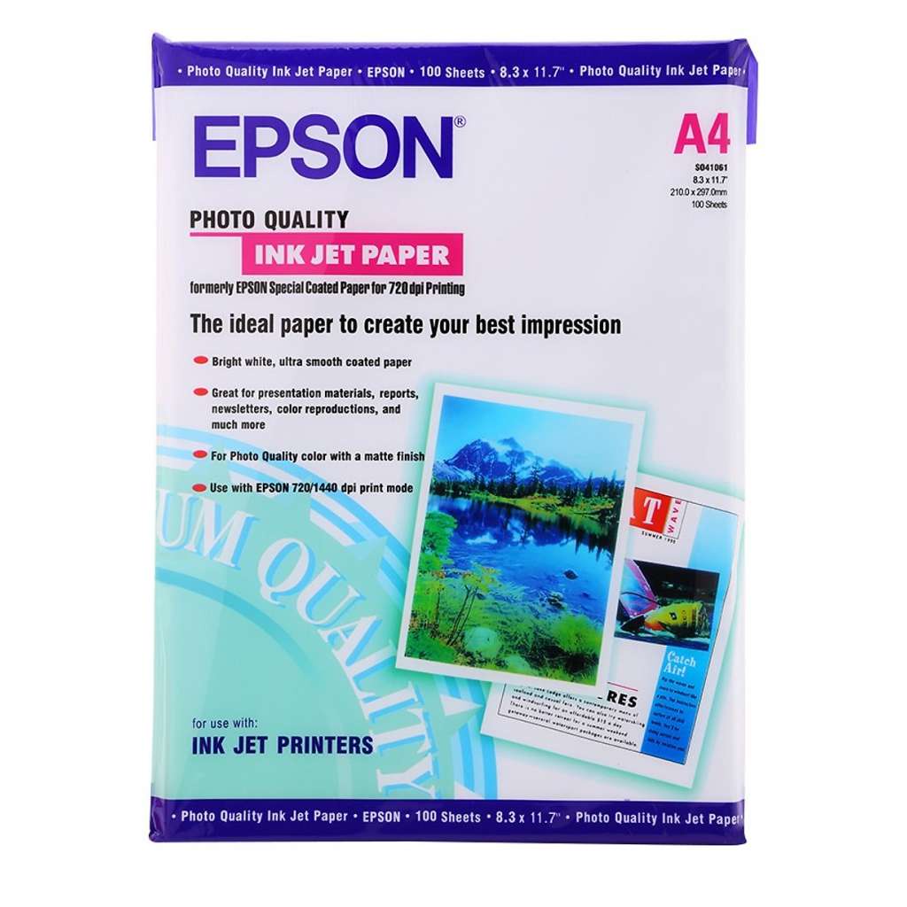 Giấy in ảnh Epson A4 1 mặt 2 mặt 230gsm SUKADO