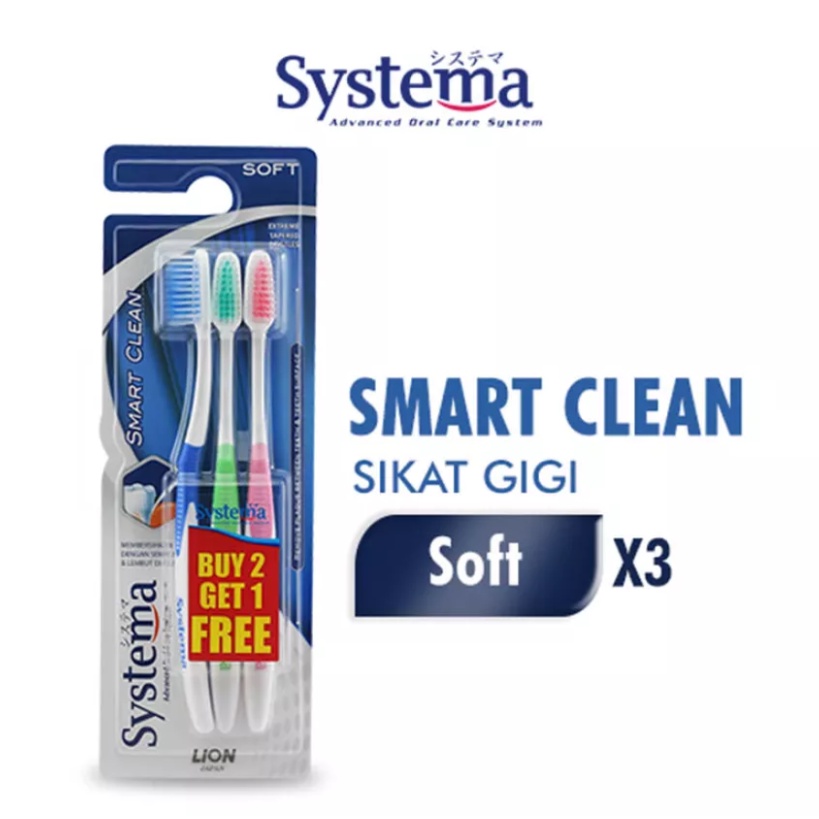 Set 3 Bàn Chải Đánh Răng Thông Minh Systema - Mềm