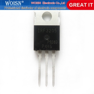Bộ 5 linh kiện vi mạch điện tử Ic Irf3205Pbf Irf3205 55v 98a 8mohm 97.3nc To-220