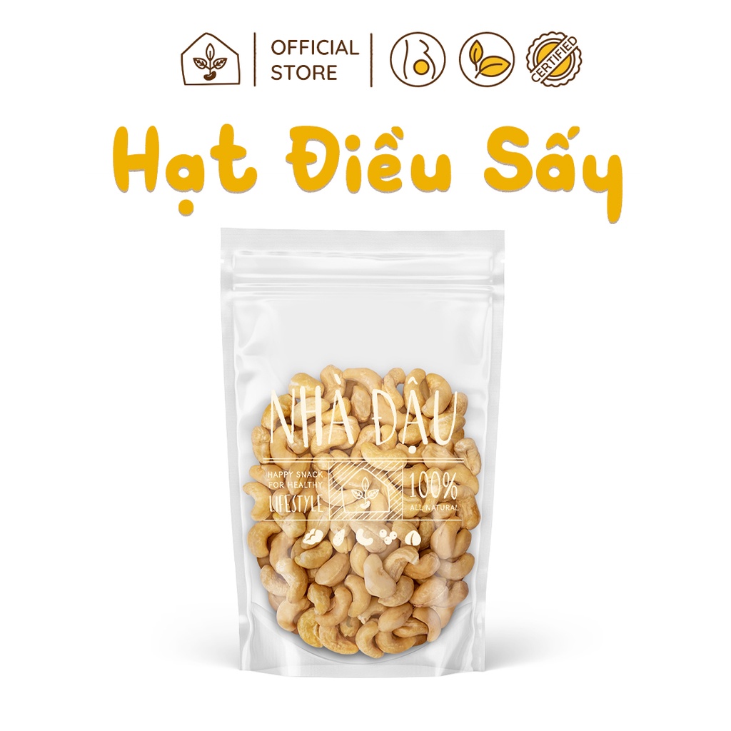 Hạt điều Bình Phước tách lụa loại đặc biệt túi 250g | Nhà Đậu | 208
