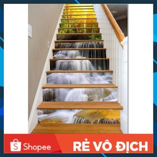 [HOT] Bộ Tranh lụa 3D 10 bậc trang trí cầu thang (Có kèm keo dán)