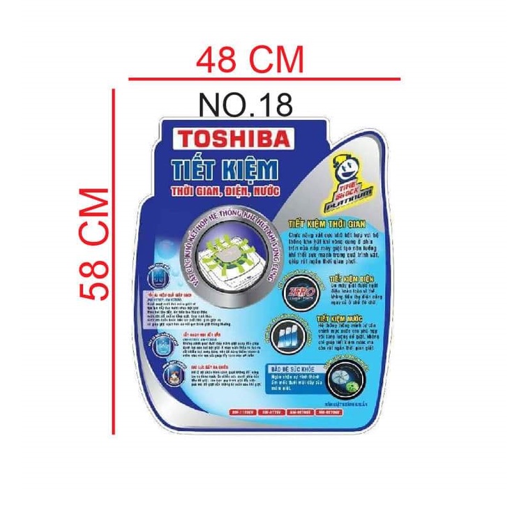 TEM DECAN DÁN MÁY GIẶT - Các hãng Panasonic Sanyo Aqua Toshiba Samsung Sharp Hitachi LG