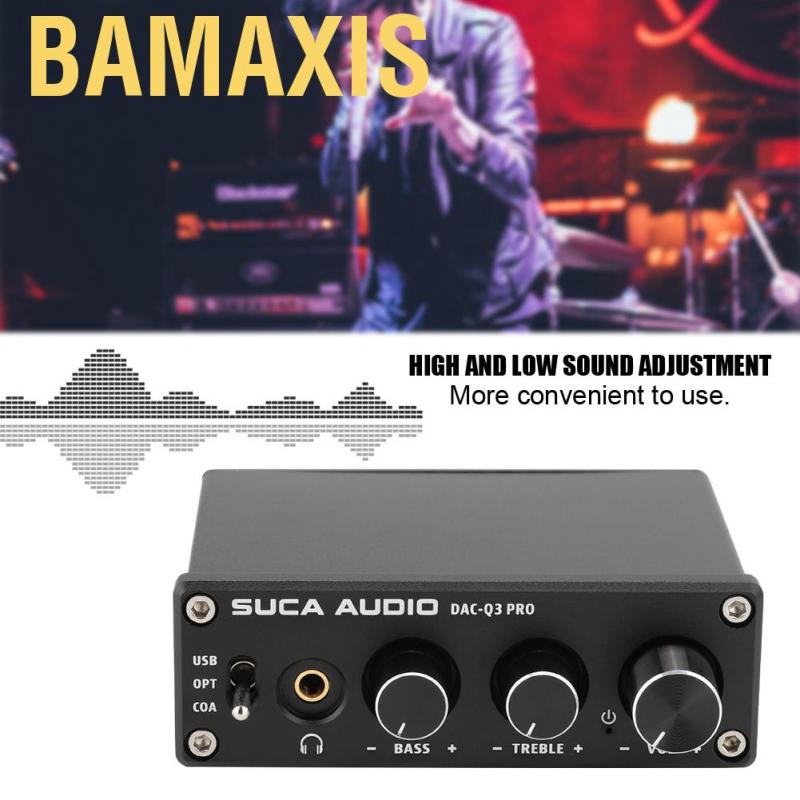 Bamaxis AC-Q3 PRO DAC Decoding Audio Decoder with Headphone Amplifier for 3.5MM Headphones