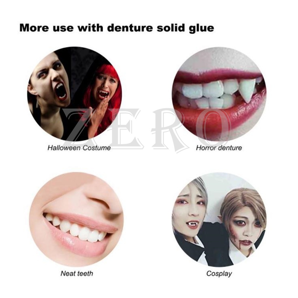 Bộ Keo Dán Răng Giả Hóa Trang Ma Cà Rồng