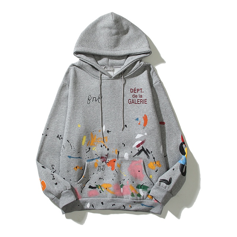 Hàng Bán Chạy Áo Hoodie Sweatshirt Dáng Rộng Tay Dài Thêu Họa Tiết Graffiti Gallery Dept Graffiti Dành Cho Nam Nữ