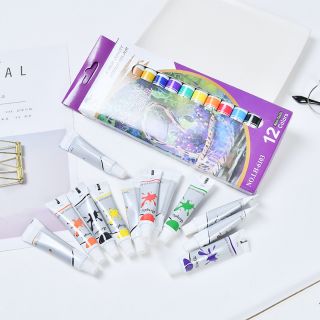 Bộ 12 Màu Vẽ Sơn Acrylic