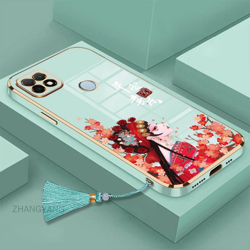 Ốp Điện Thoại TPU Silicone Mềm Mạ Điện Có Dây Đeo Cho Realme c25 c25s c12 c21y c25y c15