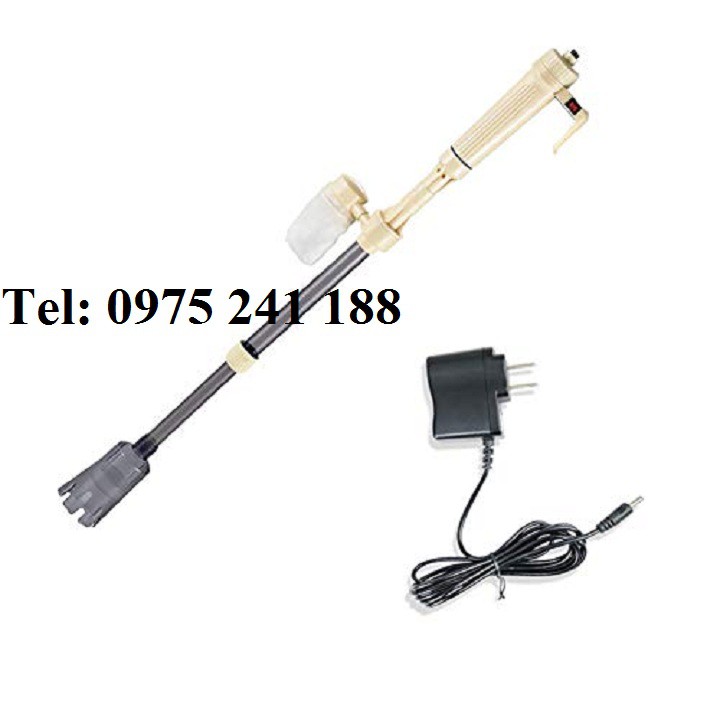Máy hút phân dọn vệ sinh bể cá vừa chạy điện vừa chạy pin AS-615B