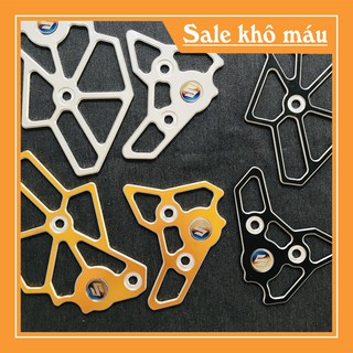 [SALE SỐC] Nẹp sườn che ben đạp xe SATRIA, RAIDER nhôm nguyên khối CNC, NẸP GẤP ( TẶNG KÈM LOGO SU TITTANIUM ) (BAO GIÁ)