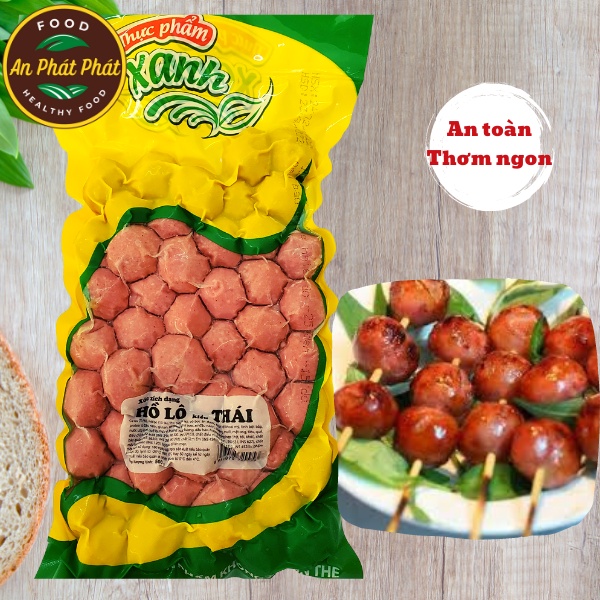 Xúc Xích Hồ Lô Thái 500g, giai dòn, dinh dưỡng, thơm ngon, làm từ thịt Heo, thịt Gà tươi. Ngon như lạp xưởng An Phát