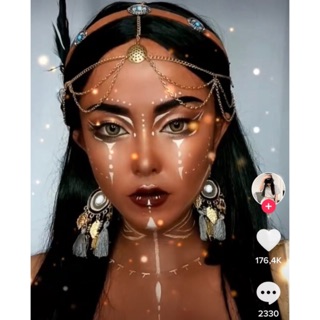 Bờm tóc bohemian - Vòng đội đầu head chain boho style