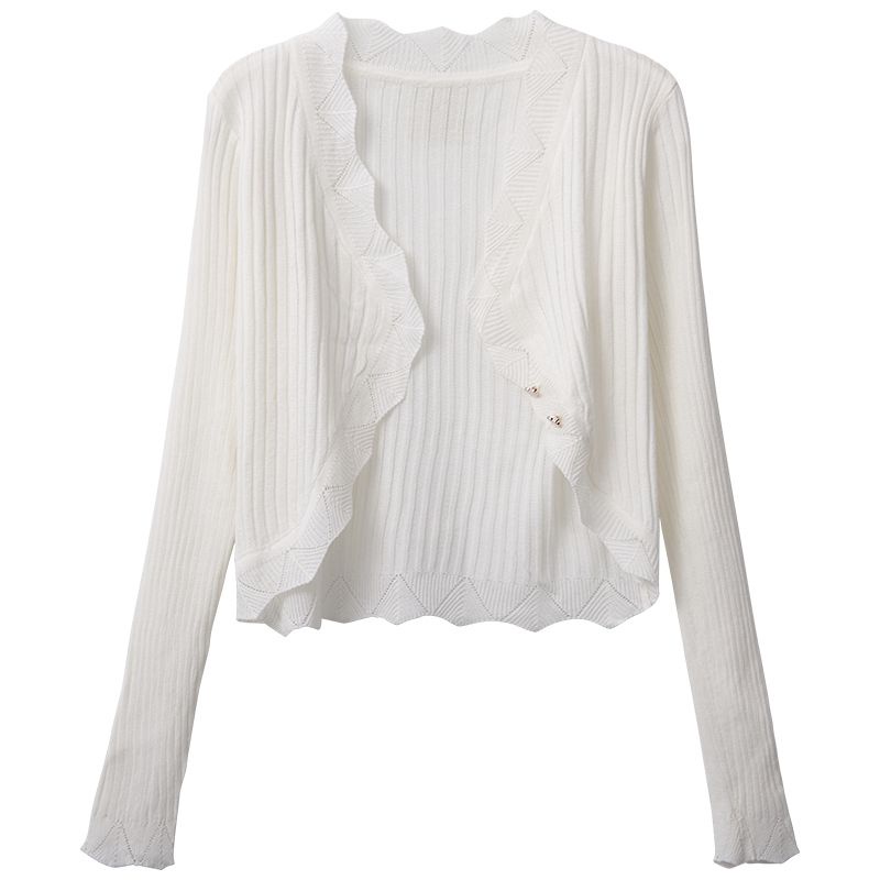 Áo khoác Cardigan len mỏng dệt kim