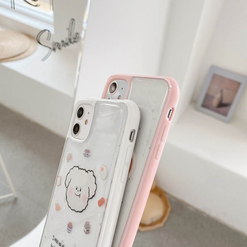 Ốp lưng iphone Couple Cartoon viền màu 6/6plus/6s/6splus/7/7plus/8/8plus/x/xr/xs/11/12/13/pro/max/plus/promax