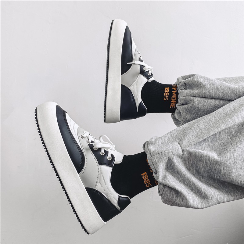 Giày Thể Thao Sneaker Nam Nữ MANDO 3 Màu Cổ Thấp Để Cao Full Size Basic Unisex Thời Trang Hàn Quốc GTT012