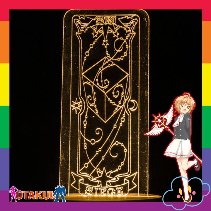 Đèn Ngủ Thẻ bài Sakura Clearcard thủ lĩnh thẻ bài cardcaptor Clear card