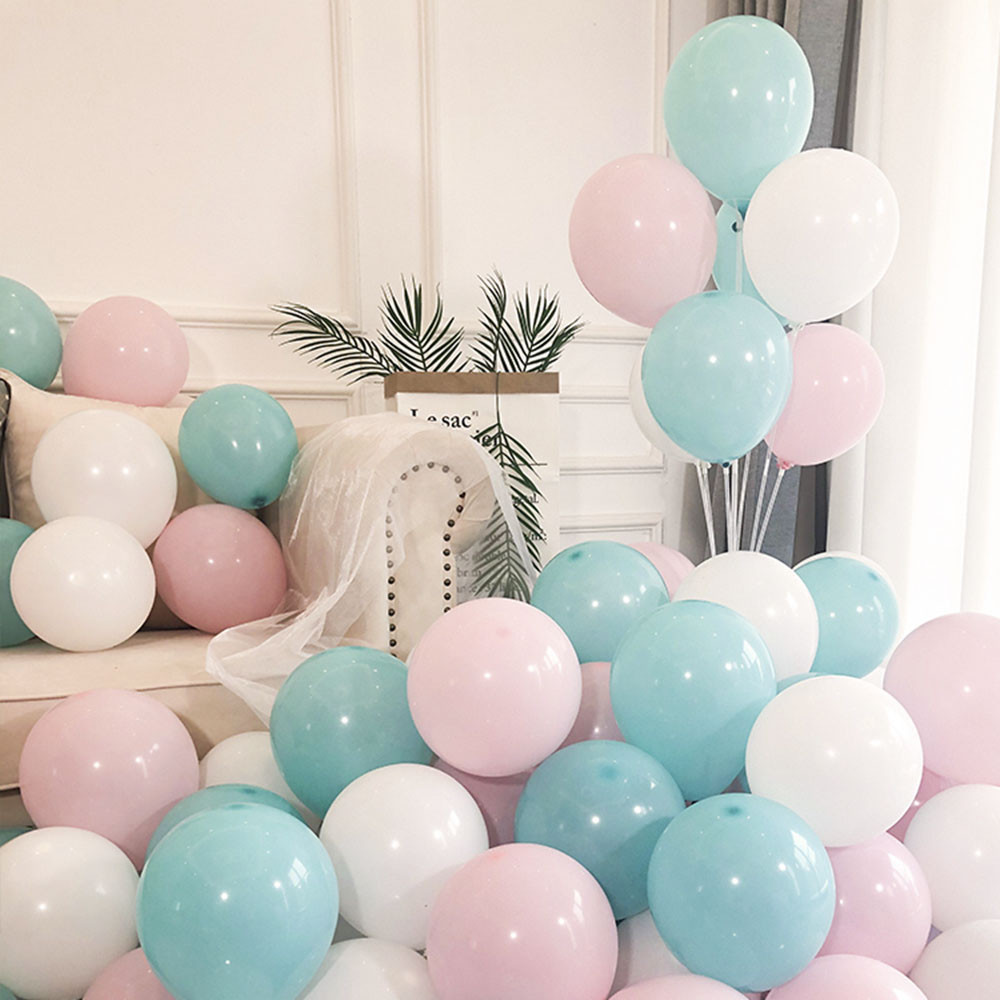 Set 10 Bong Bóng Tròn Chất Lượng Cao Nhiều Màu Sắc Độc Đáo Tươi Tắn