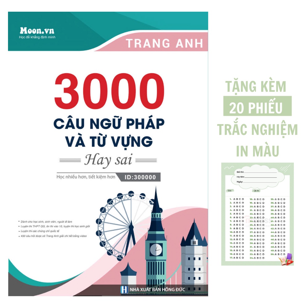 Sách - 3000 Câu Ngữ Pháp Và Từ Vựng Hay Sai
