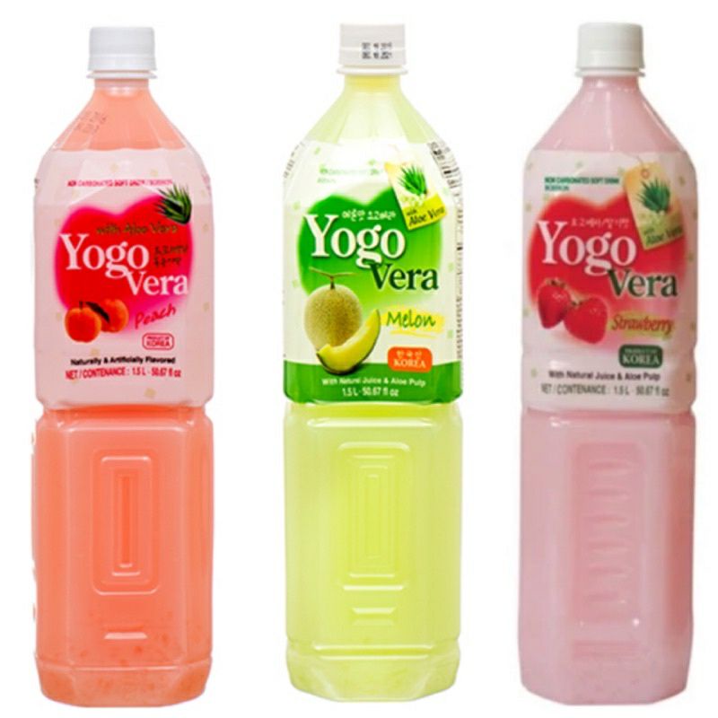 NƯỚC TRÁI CÂY YOGO VERA HÀN QUỐC 500ml & ♥️ 1,5L VỊ ĐÀO/ NƯỚC DỪA / DÂU TÂY/ NƯỚC DỨA / NƯỚC XOÀI/ DƯA LƯỚI