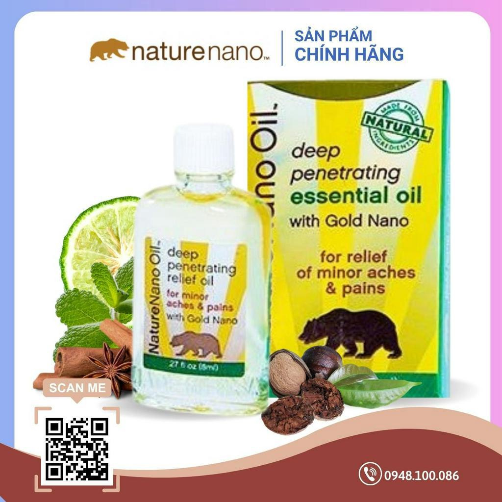 Dầu gió con gấu NATURE NANO OIL 8ml