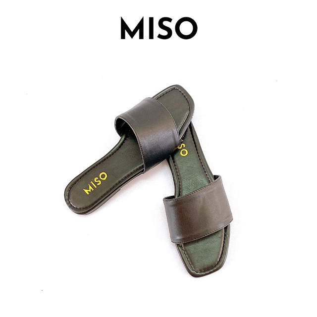 Dép nữ đế bệt quai ngang basic đi làm đi chơi MISO M012