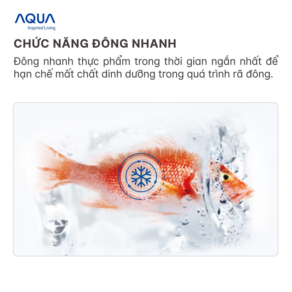 Freeship Toàn Quốc - Tủ lạnh 1 cửa Aqua 50 Lít AQR-D59FA(BS)