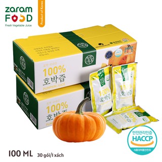 (MUA 1 TẶNG 1) - NƯỚC ÉP BÍ NGÔ ZARAM FOOD 100 ML - THÙNG 30 GÓI