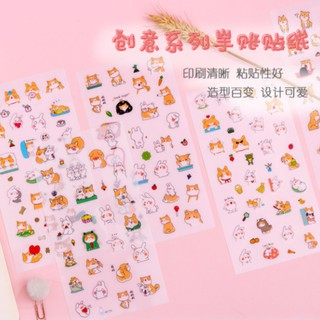 Set 6 Tấm Sticker Thú Cưng Shiba - 𝐀𝐢𝐭𝐚𝐨𝟐𝟒𝐇𝐂𝐌