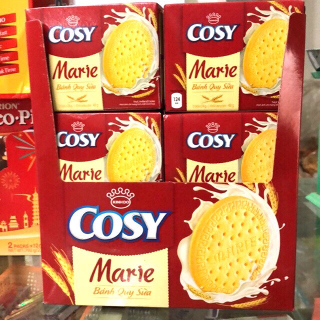 Bánh quy sữa Marie Cosy lễ 576g - 12 hộp x 48g/hộp