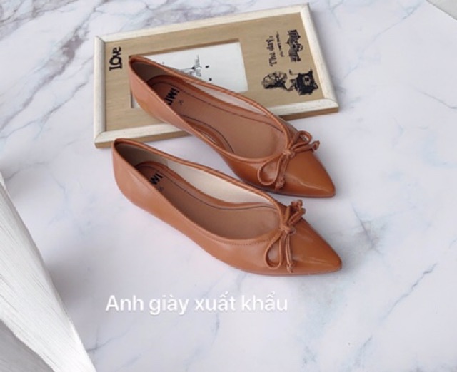 Giày bệt mũi nhọn nơ nhí VNXK( ảnh thật, kèm video) | BigBuy360 - bigbuy360.vn